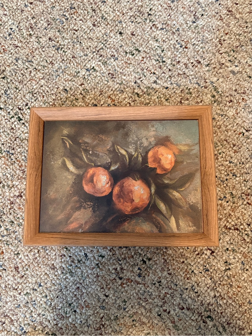 Unbranded Rustic Orange Fruit Still Life Wall Art